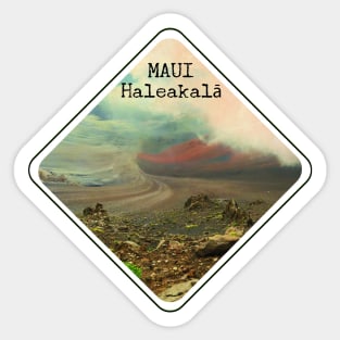 Haleakala National Park Maui Hawaii To travel is to live Sticker